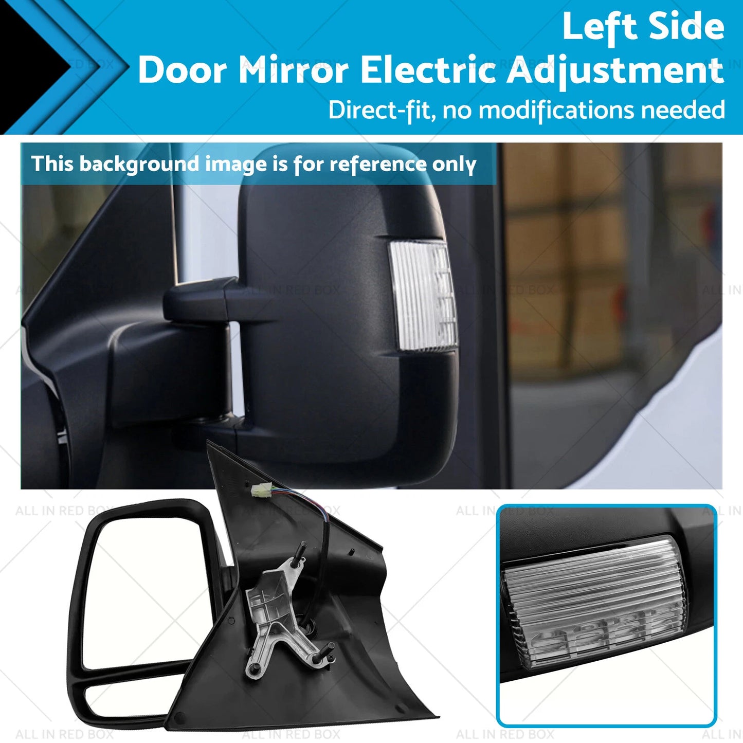 Electric LH Door Mirror for LDV V80 (2013 - Present)
