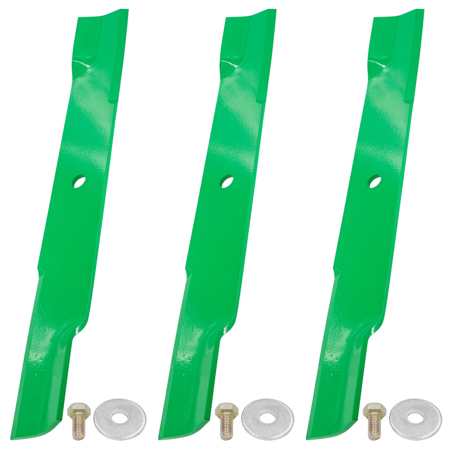 Deck Blades 60 inch Replacement with Bolts for Hustler X-One Super Z XR7 (2010–2018)