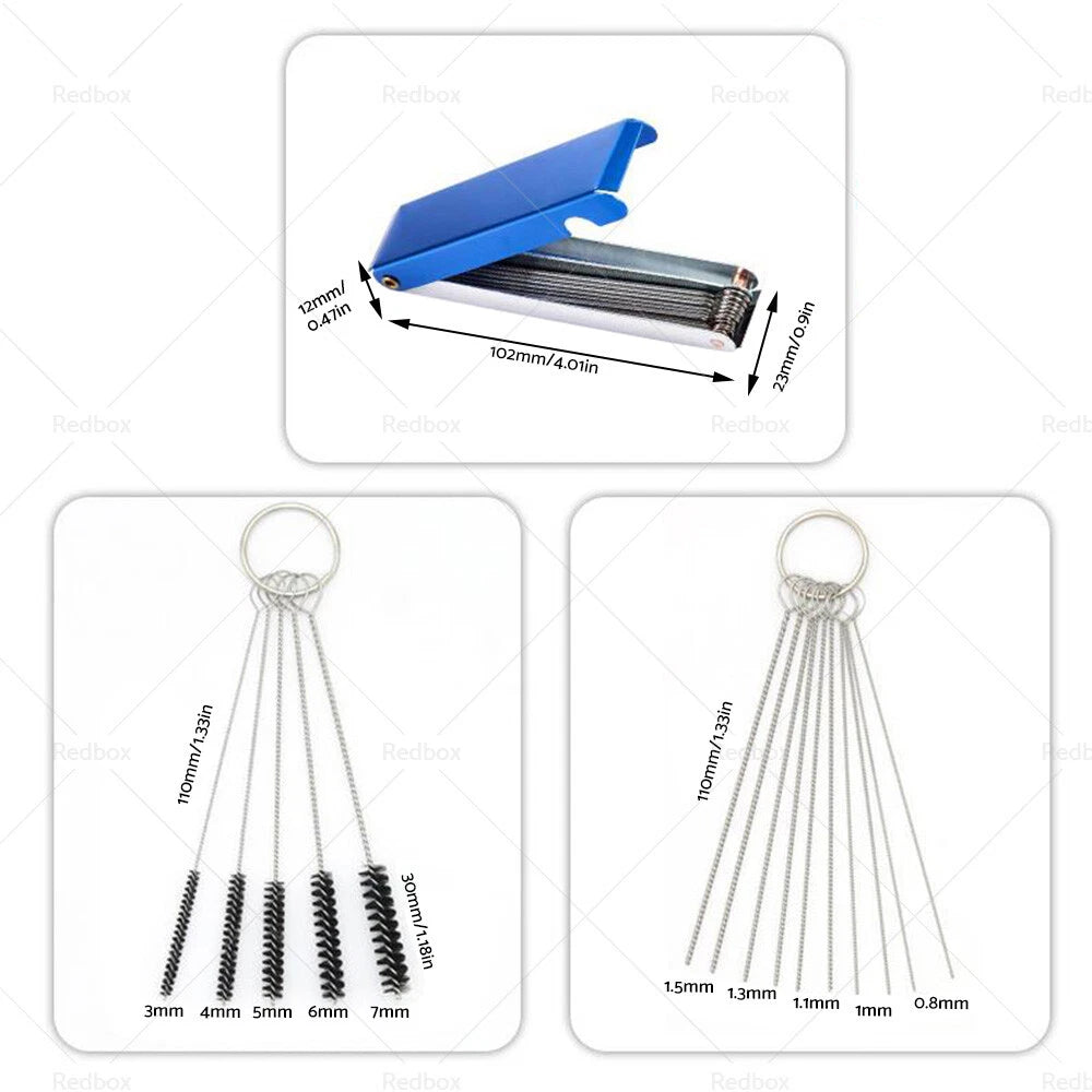 Carburetor Jet Cleaning Tool for Motorcycle ATV - Wire Brush Cleaner