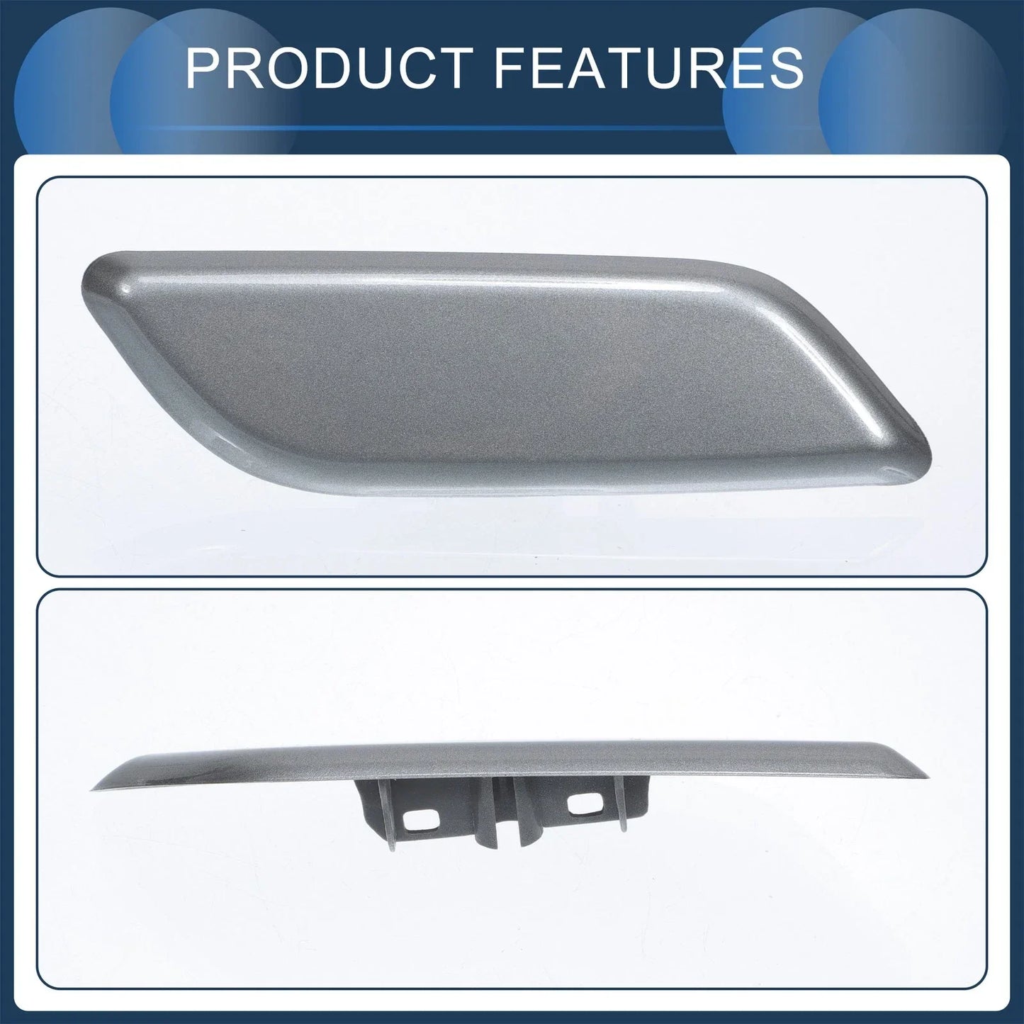 Front Right Washer Nozzle Cover for Honda Accord VIII 2011-2013 Dark Gray 1 x