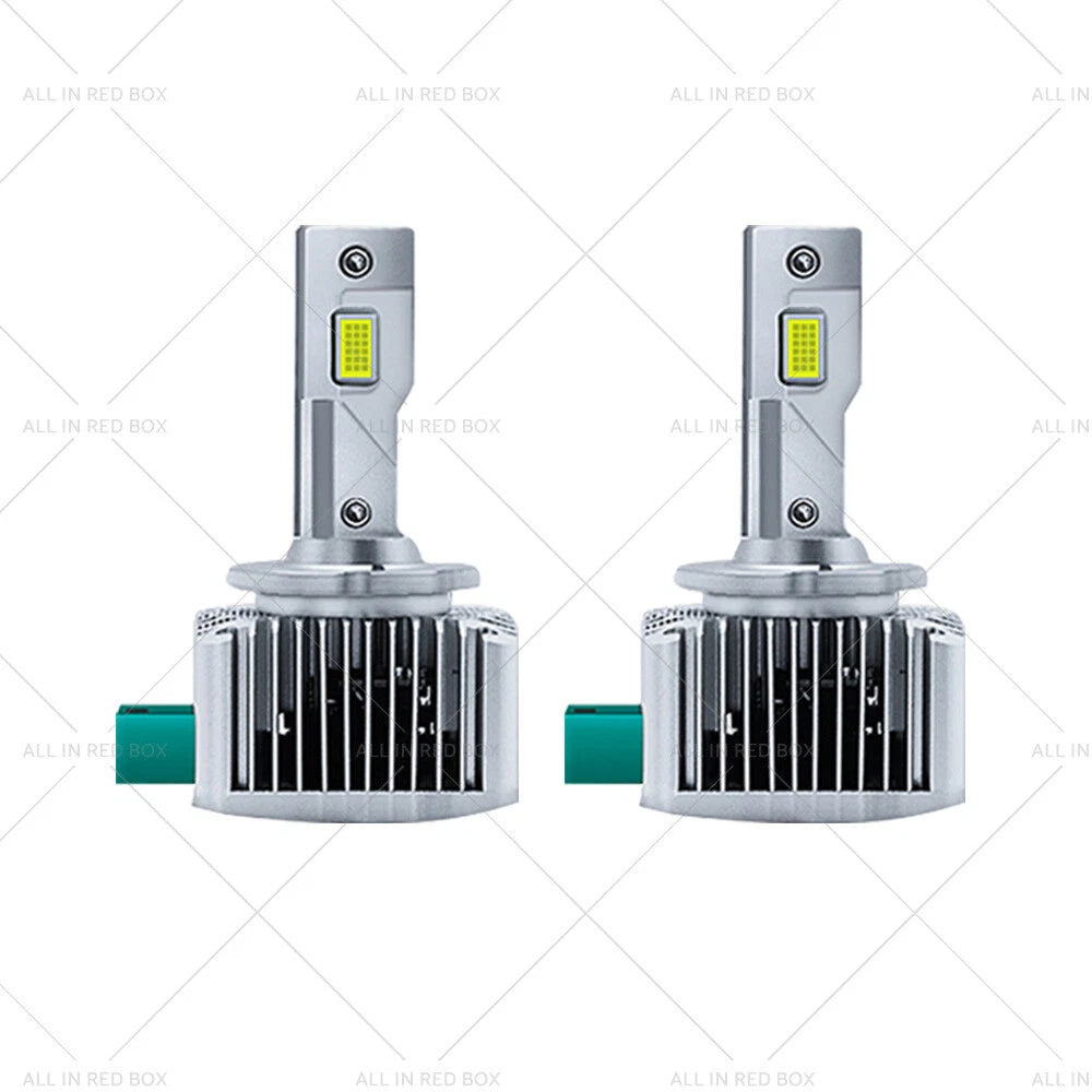 Pair of 6000K D1S LED Headlight Bulbs for Car Conversion (90W)