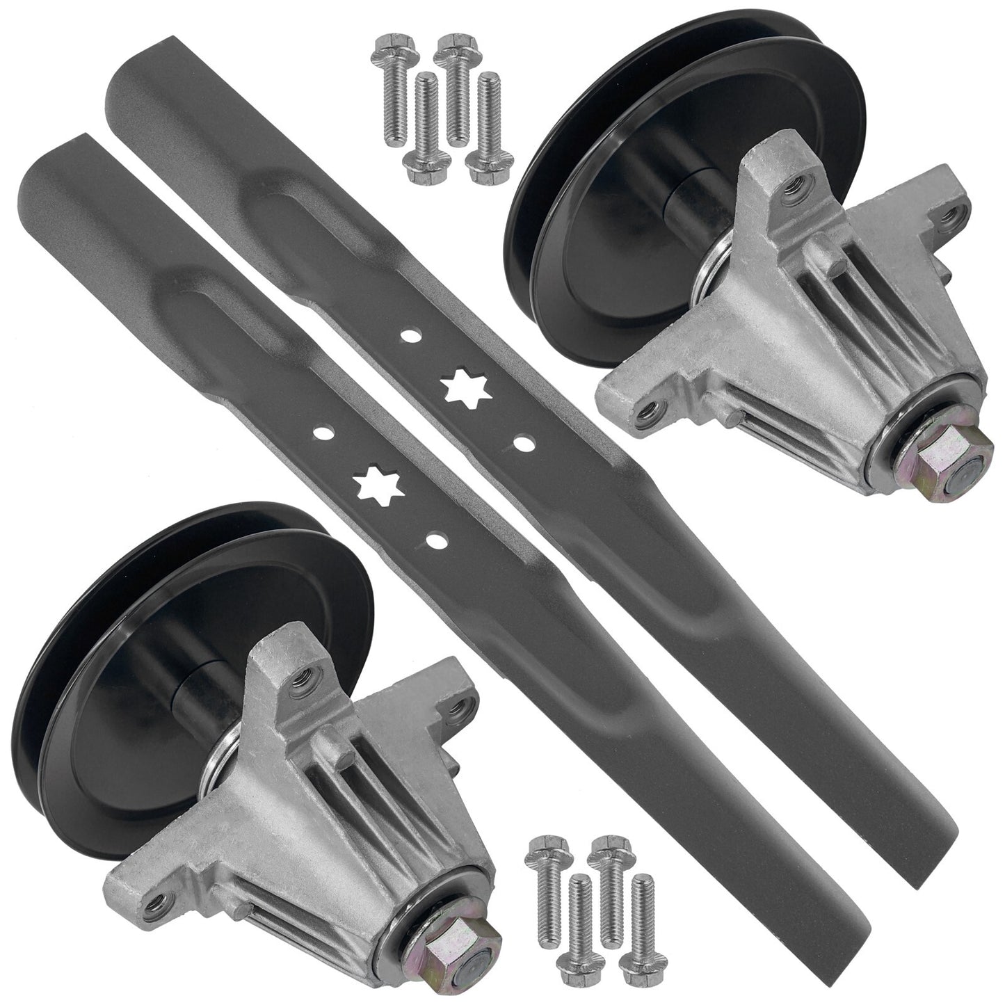 42 Inch Spindle with Pulley Blade Kit for MTD Cub Cadet XT1 LT42 (2018–2024)