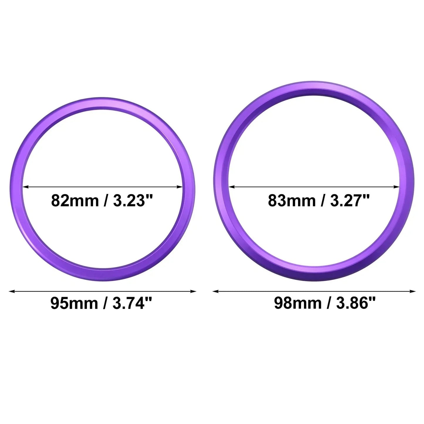 4 x AC Outer Vent Rings Trim Covers for Chevrolet Camaro (2016-2020) Purple
