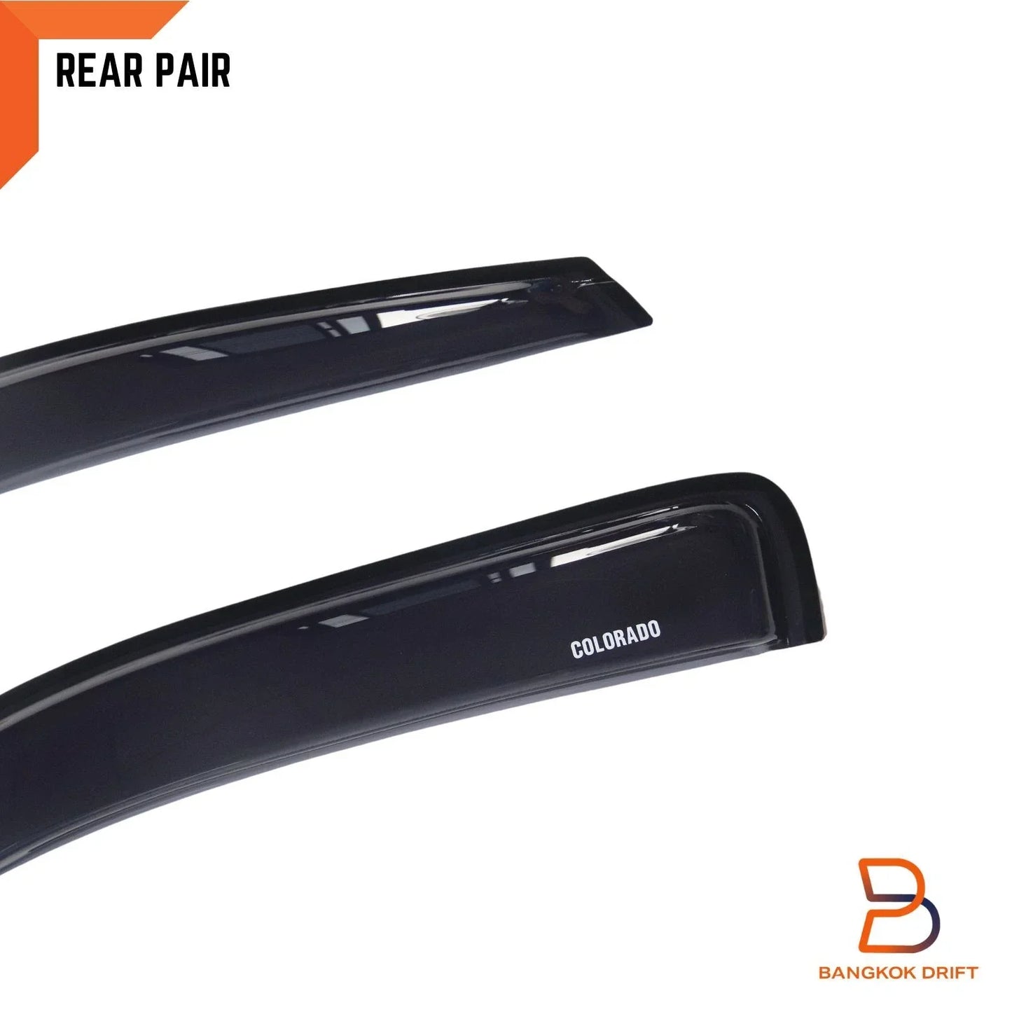 Door Visors Weathershields for Holden Colorado RC Dual Cab (2008-2012)