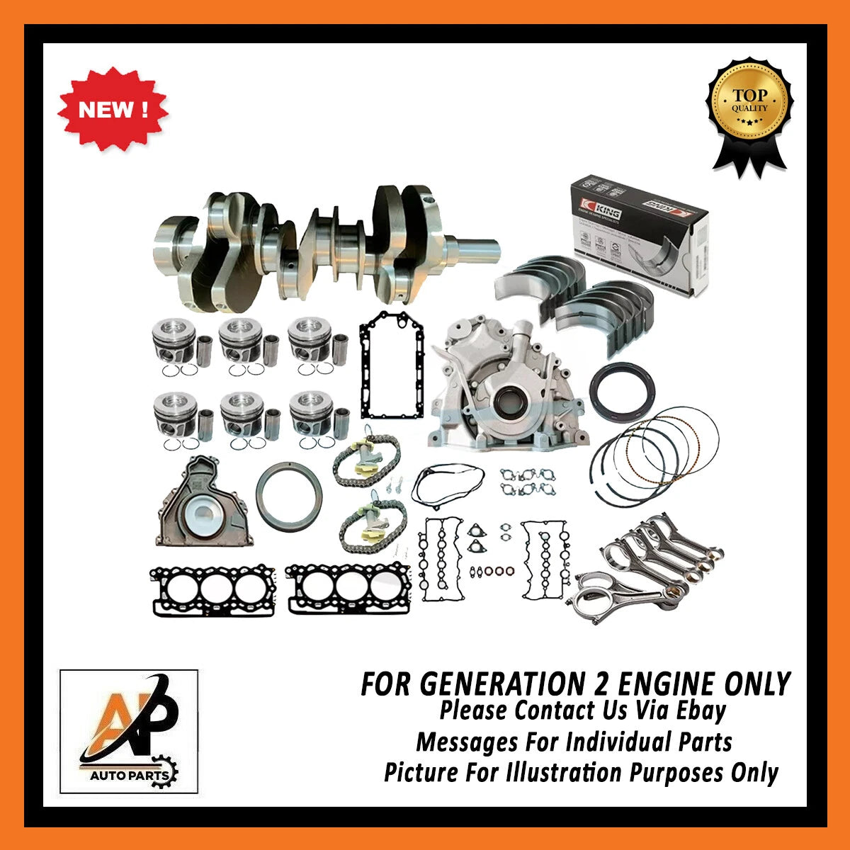 Forged Crankshaft Engine Rebuild Parts for Land Rover Range Rover (2002–2012)