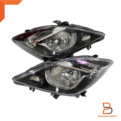 Sport Black Headlight Lamp Assembly Pair for Mazda BT-50 (2012-2019)