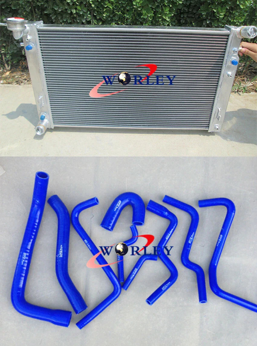 3Row Alloy Radiator + Silicone Hoses for Commodore VT-VX Supercharged 3.8 V6 (1997-2002)