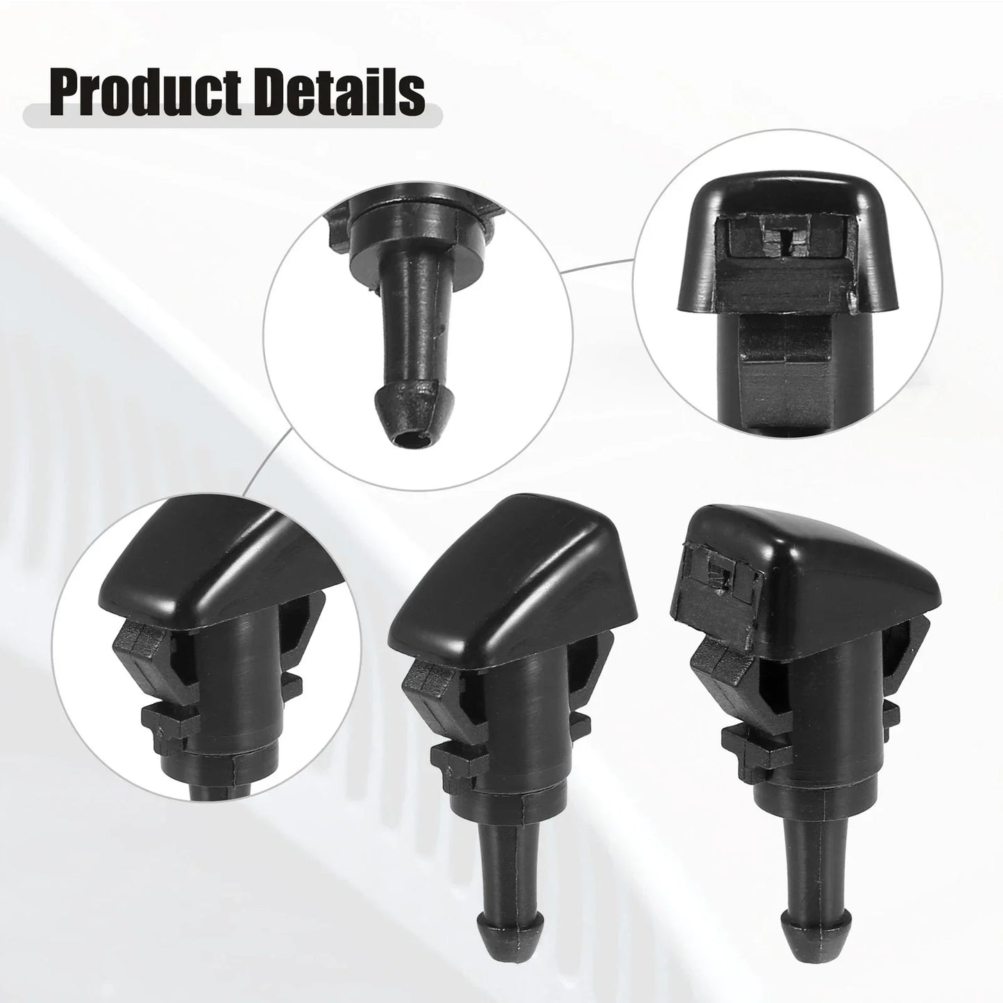 Front Windshield Washer Nozzle Kit for Dodge RAM (Fits 2010-2023)