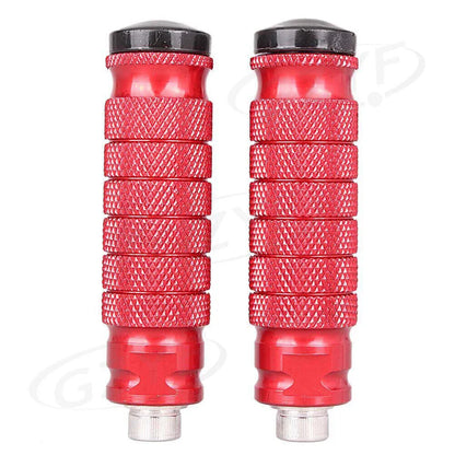 CNC Aluminum Universal Red Rearset Footrests Foot Pegs for Cars