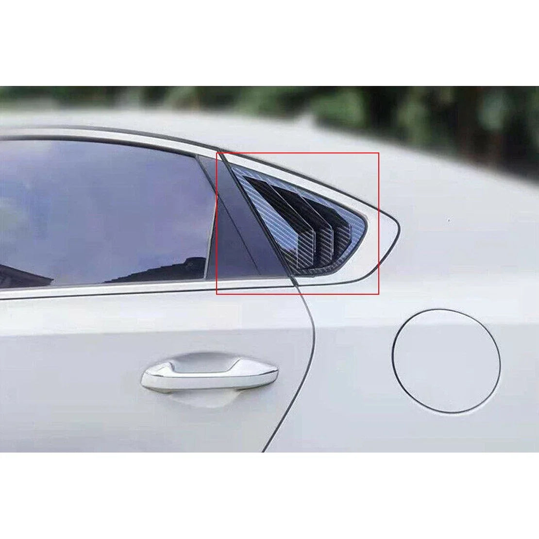 Carbon Fiber Side Window Air Vents Scoop Covers for Kia Forte K3 (2019-2021)