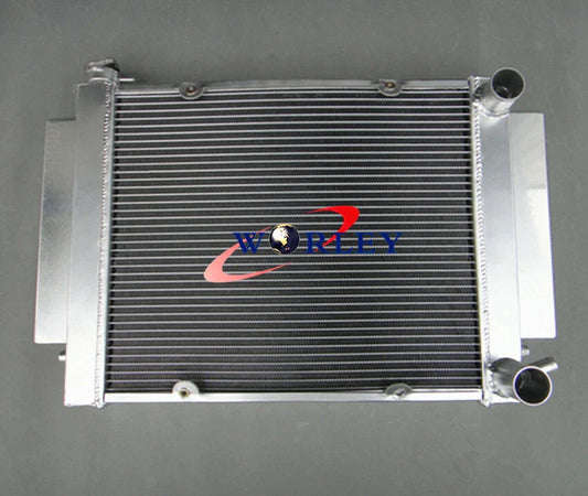 Aluminum Radiator & Fan Shroud for Mazda RX2 RX3 RX4 RX5 RX7 (1970-1985)