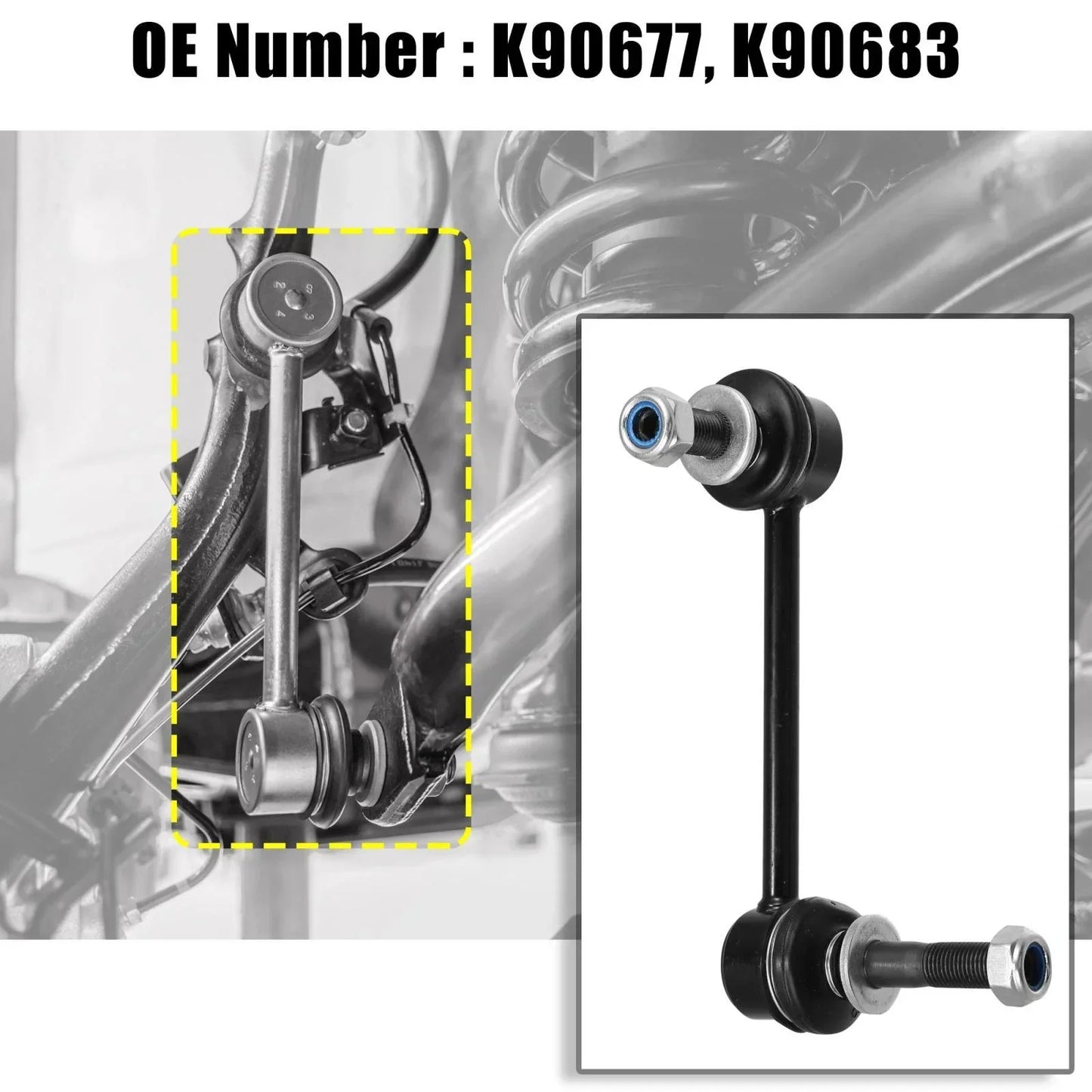 2 x Front Sway Bar Links for Toyota 4Runner, FJ Cruiser (2003-2023)