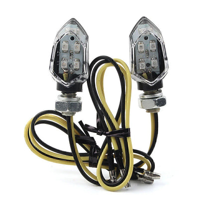 LED Turn Signal Amber Indicators Lights for Universal Motorcycle