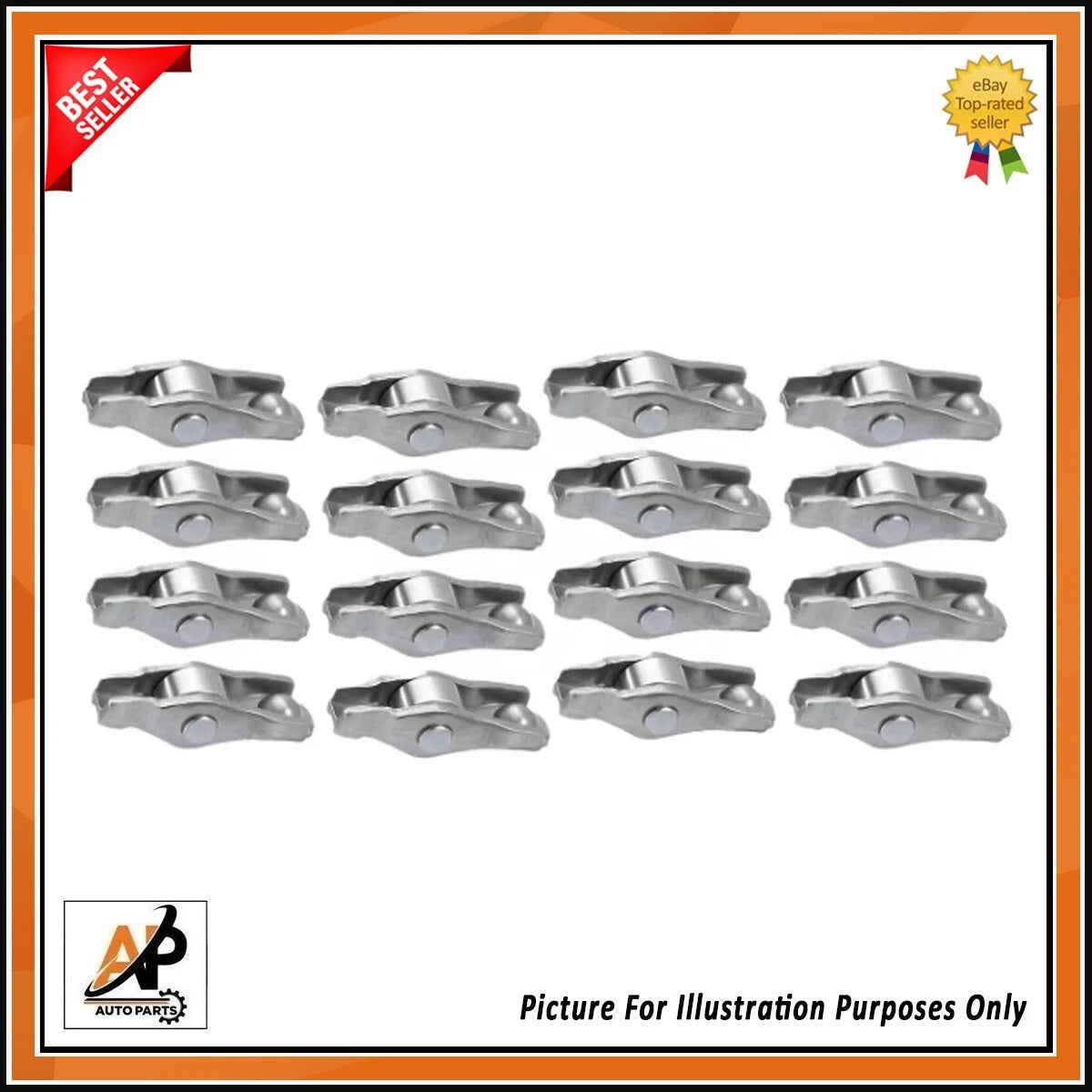Engine Rocker Arms Kit Replacement 16 Piece for BMW Diesel N47 B47 (2011–2020)