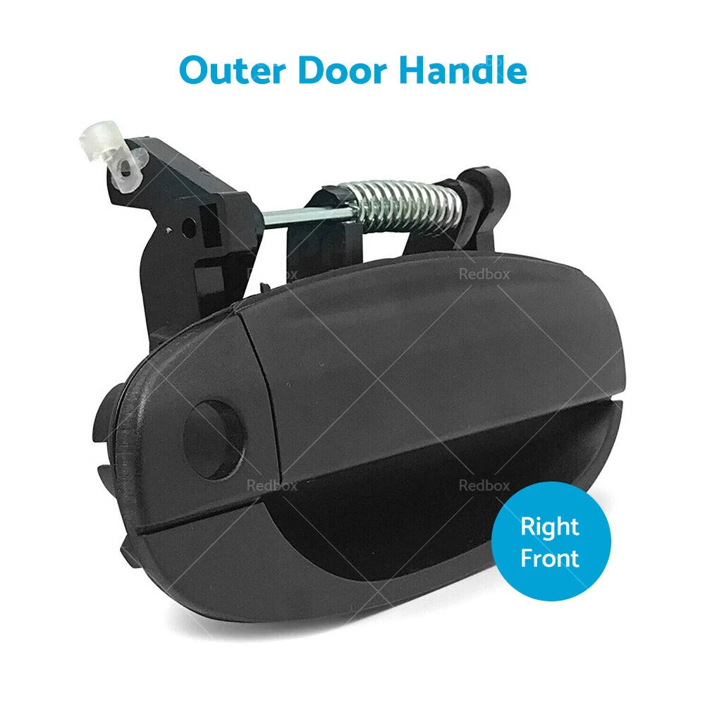 Black Front Outer RH Right Hand Door Handle for Holden Barina TK (2005-2011)