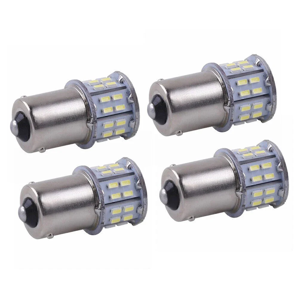 4 x 1156 LED White Turn Brake Tail Indicator Bulbs for Car (No Year Specified)