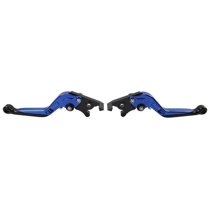 CNC Blue Extendable Brake Clutch Levers for Kawasaki ZX636R ZX6RR (2005-2006)