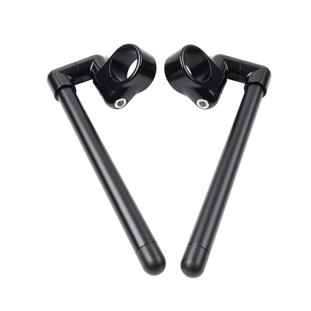 7/8" Black Clip-On Handlebar for Motorcycle Cafe Racer (Universal)