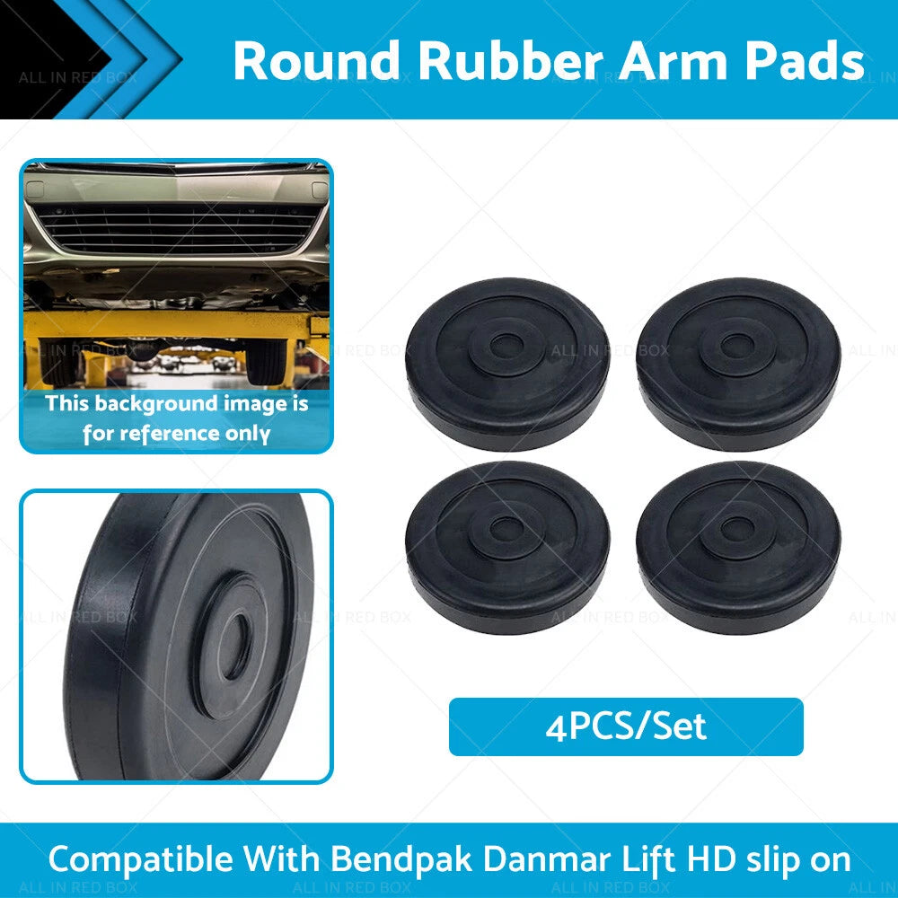 4 x Round Rubber Arm Pads for Bendpak Danmar Lift
