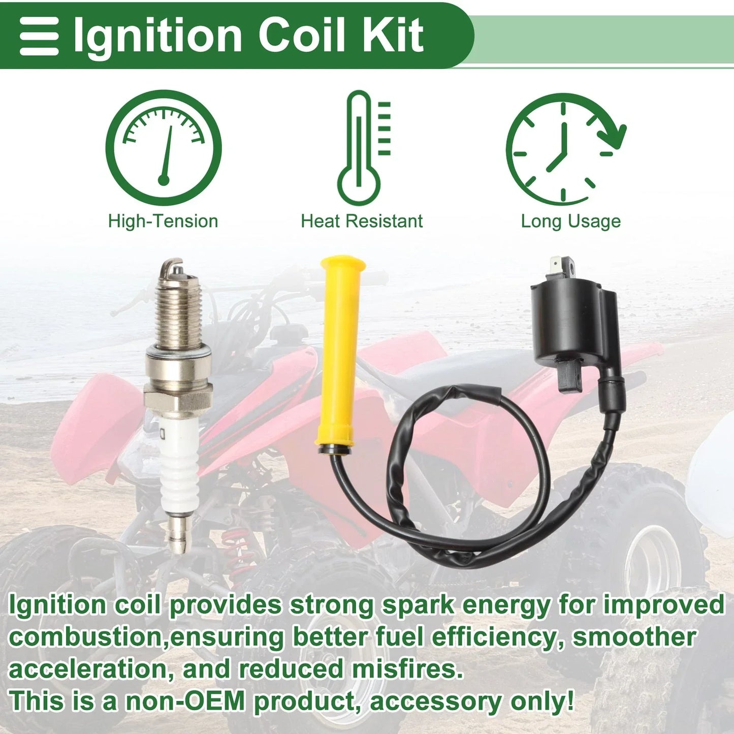 Ignition Coil for Honda ATV TRX420FPA 2009-2013 (2 x Coils)