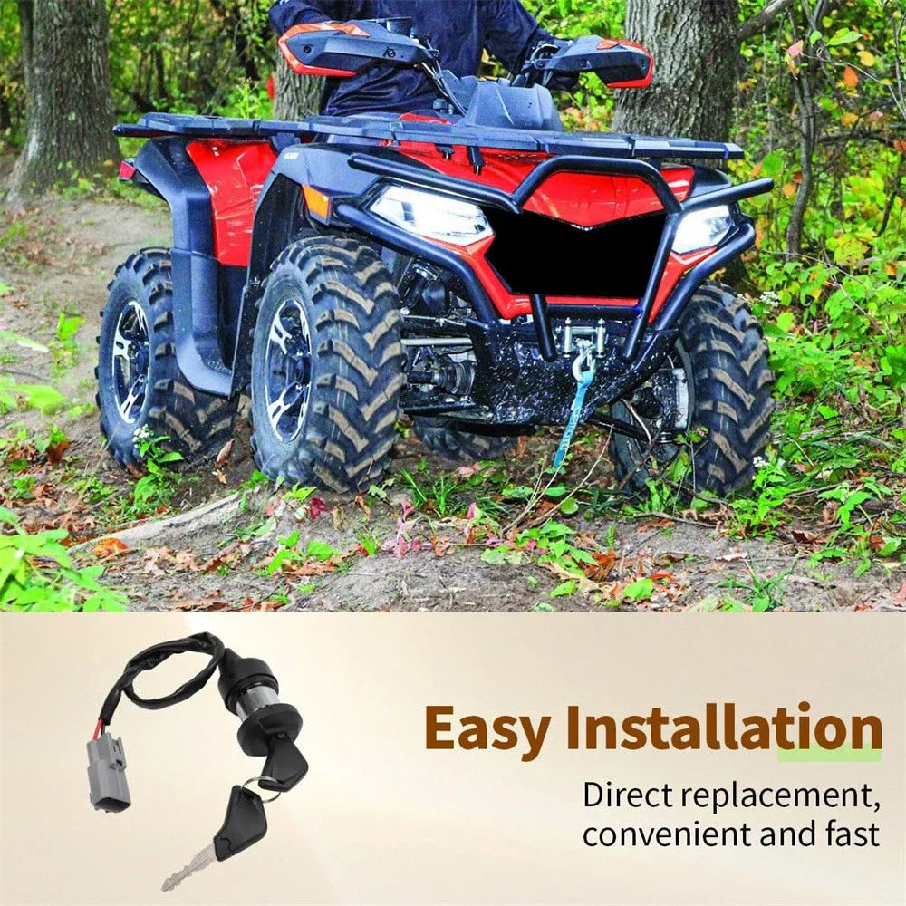 Ignition Switch Lock Kit w/ 2 Keys for CFMoto CFORCE 520L 600 (2016-2023)