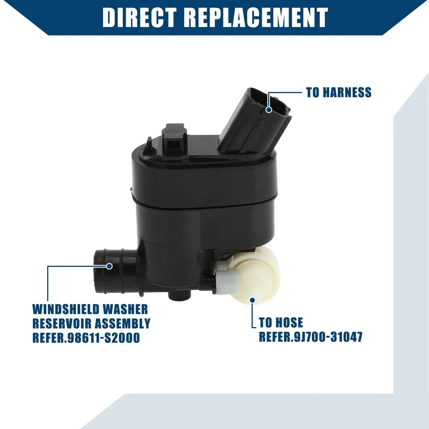 Windshield Washer Pump for Hyundai Elantra GT (2018-2020)