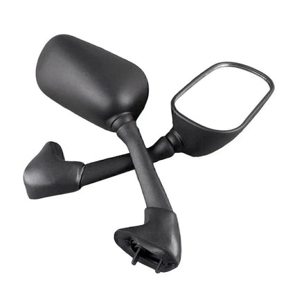 Oval Matte Rear View Mirrors for Yamaha YZF R6 (2001-2003)