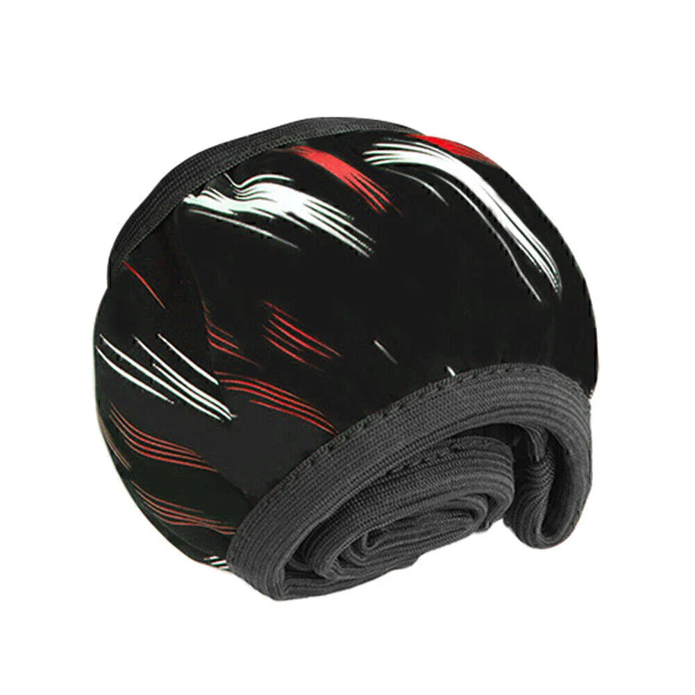 15" PU Leather Steering Wheel Cover for Car Accessories Black-Red