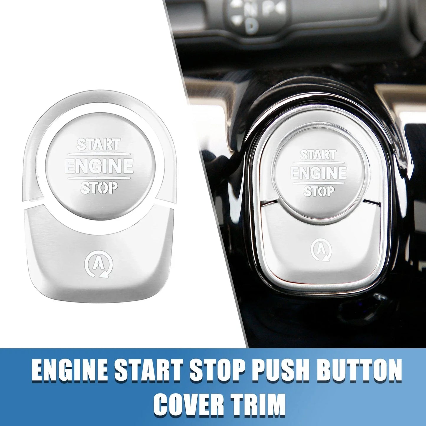 Engine Start Stop Button Cover Trim Sticker Kit for Mercedes Benz (2015-2023)