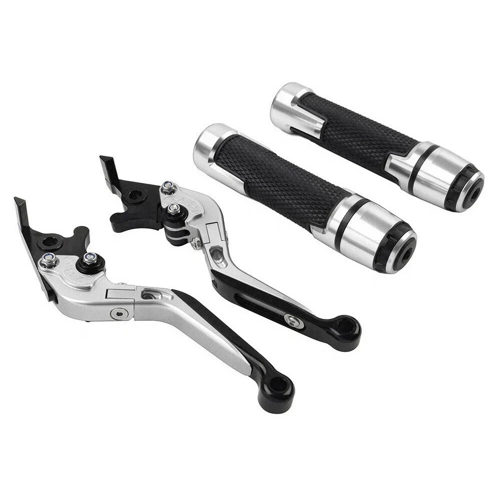 Folding Extendable Brake Clutch Levers & Handlebar Grips for Suzuki TL1000R (1998-2003)