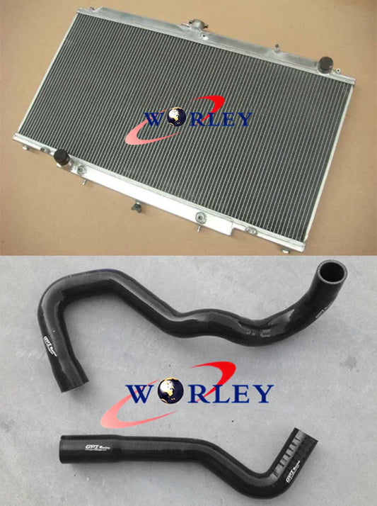 Aluminum Radiator + RED Hose for Nissan Safari Patrol GU Y61 TD42 (1997-2016)