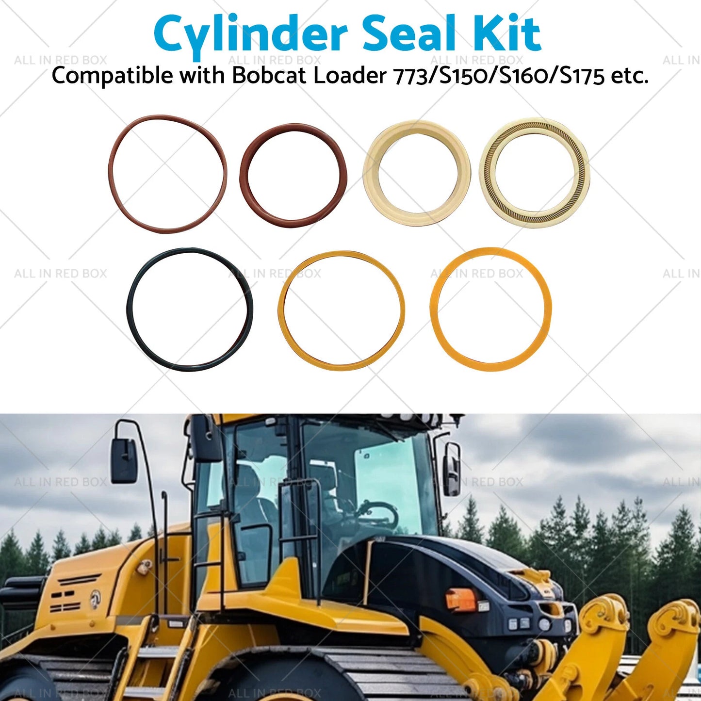 Tilt Cylinder Seal Kit for Bobcat S160 S150 S175 S185 S205 773 T180 T190