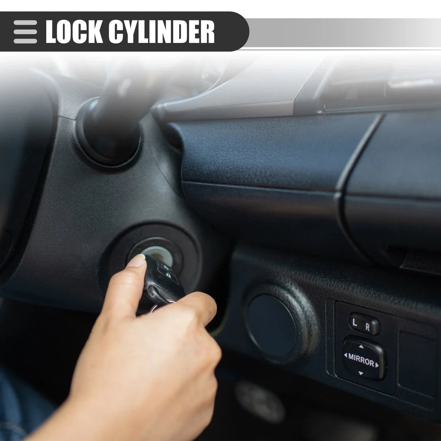 Ignition Switch Lock Cylinder Set with 2 Keys for Dodge Dakota (2005-2011)