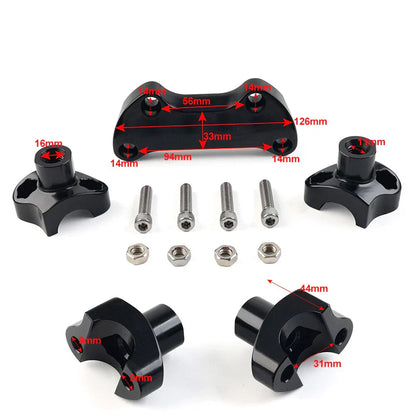 1.7" Handlebar Risers for Harley Dyna, Street Bob, Softail, Sportster (2006-2023)
