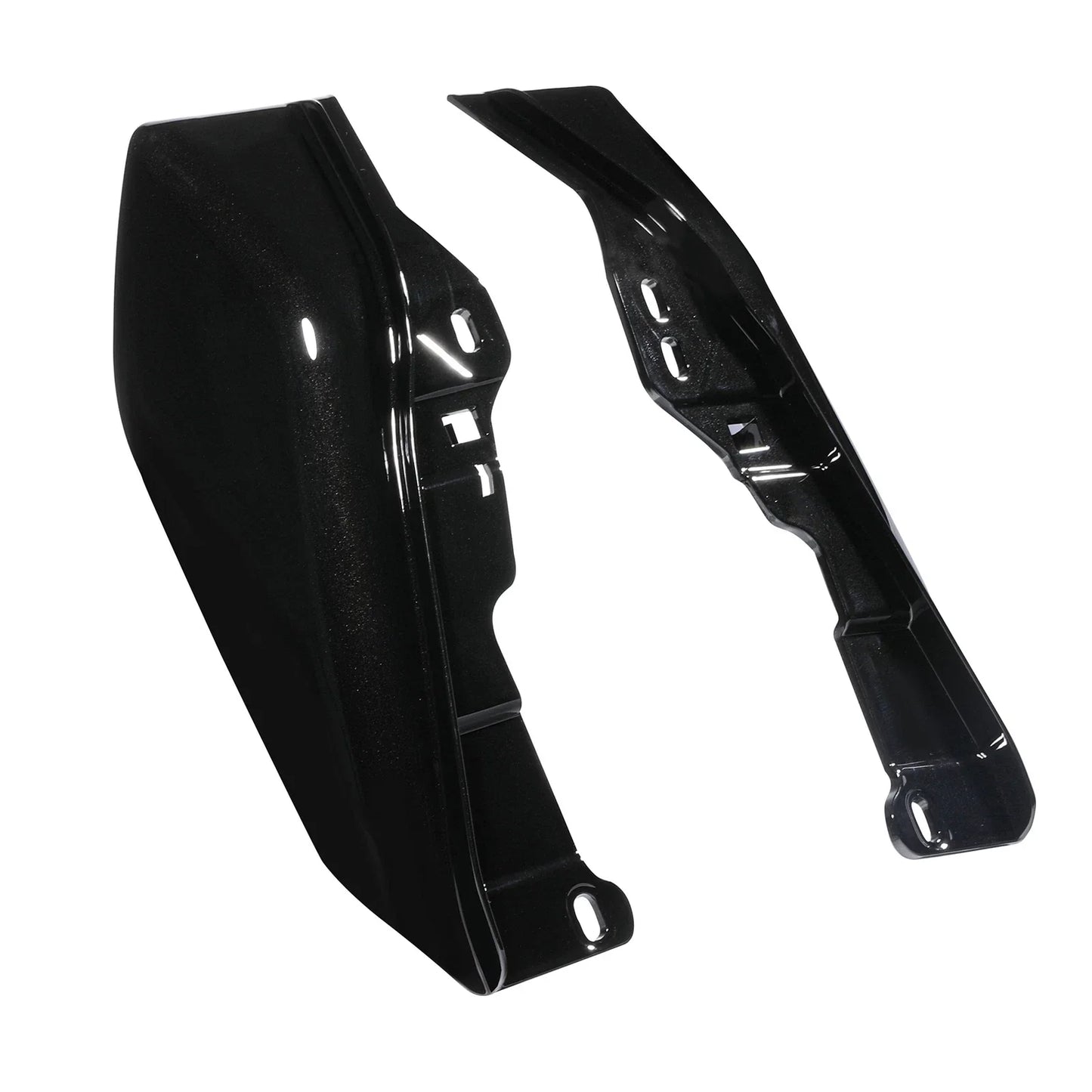 Mid-Frame Air Deflectors for Harley Road Glide (2018) - Black Vivid Black