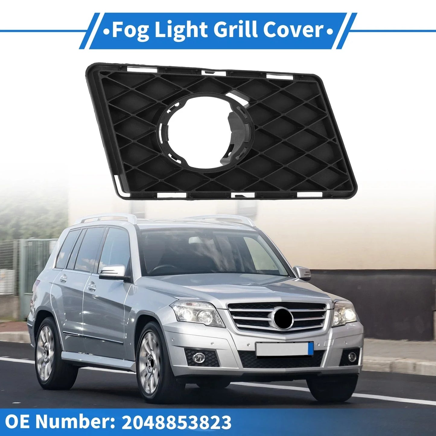 Front Right Fog Light Grill for Mercedes-Benz GLK-Class (2008-2015)