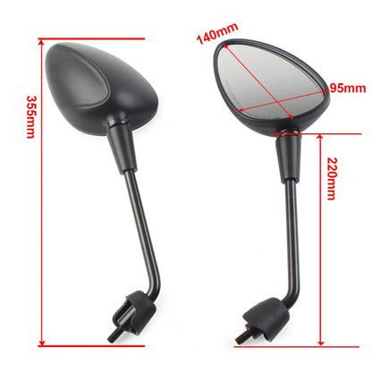 Rearview Side Mirrors for Piaggio Vespa Sprint 50 125 150 cc 2T/4T (2014-2023)