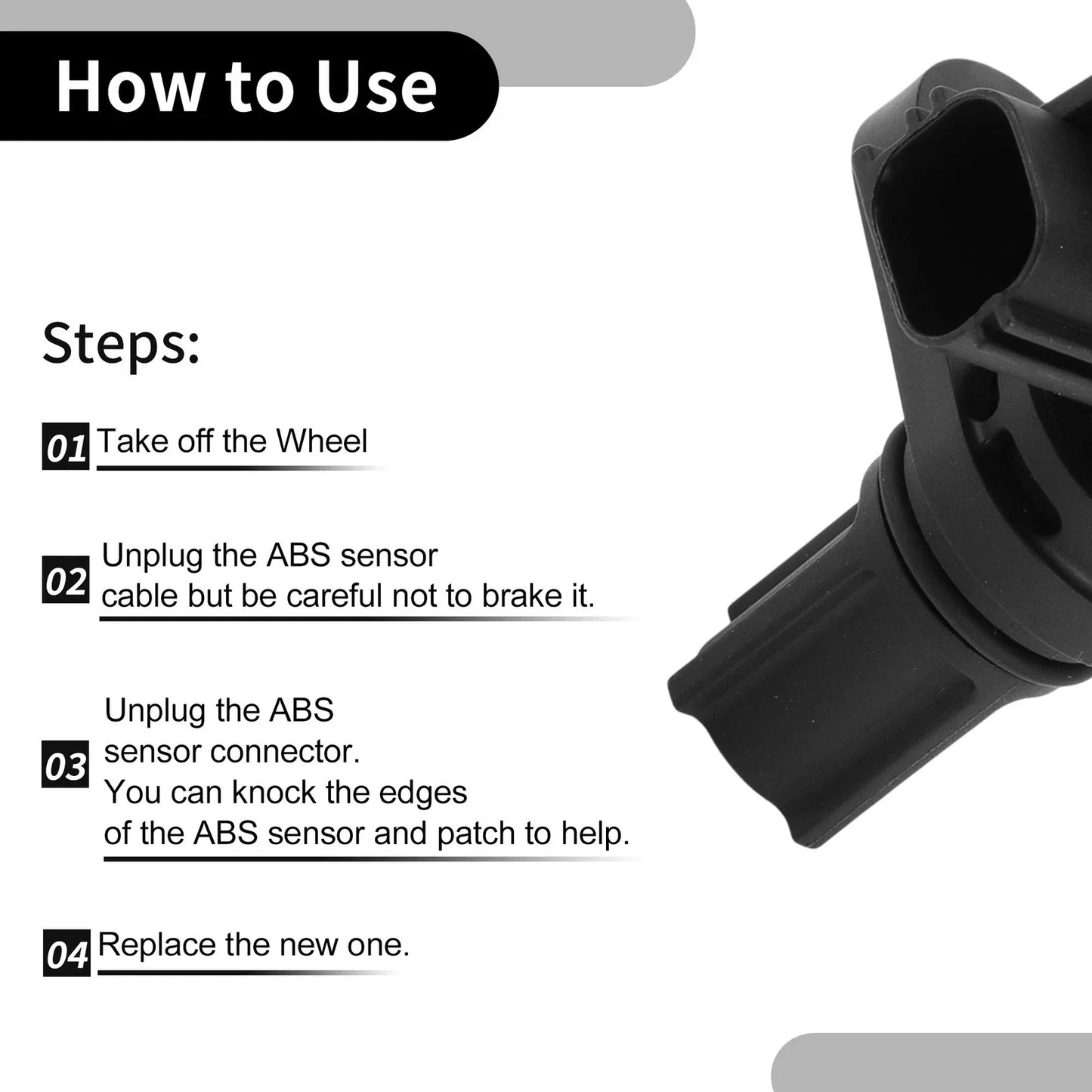 ABS Sensor for Dodge Dakota Rear Left or Right Side (2005-2010)