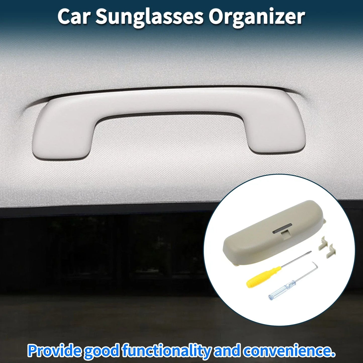 Sunglasses Case for Mercedes-Benz C Class Eyeglasses Holder Storage (2015-2023)