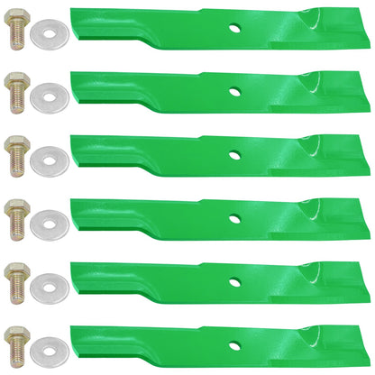 Deck Blades with Bolts Kit for Hustler Super Mini Z and FasTrak (44 inch)