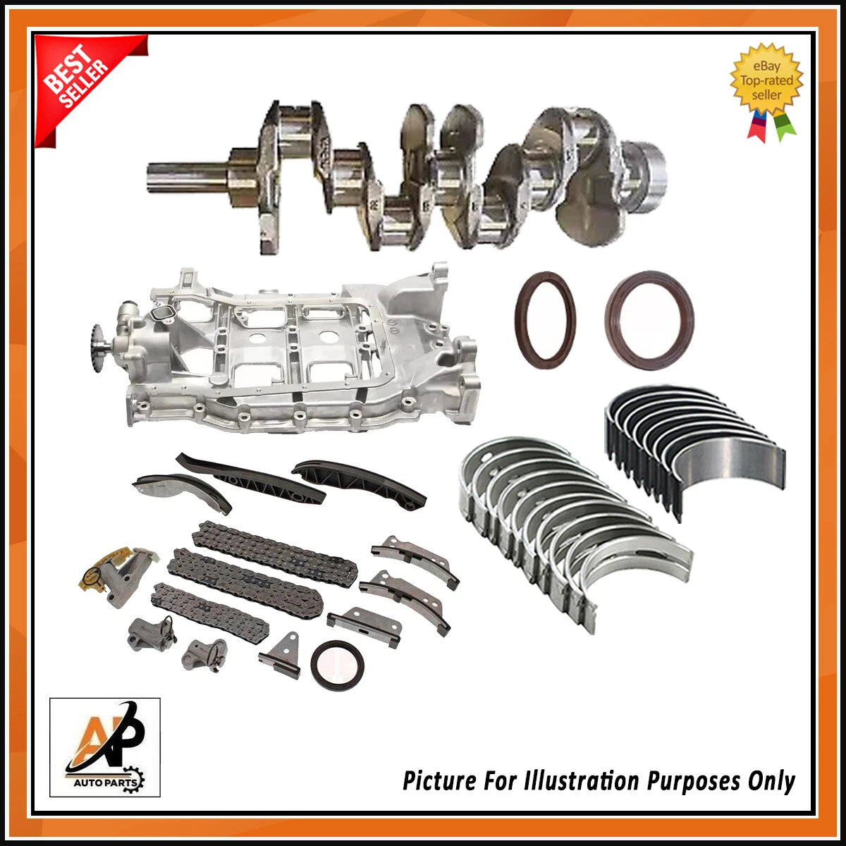 Forged Crankshaft with Engine Rebuild Kit for Hyundai Kia D4CB (2007–2014)