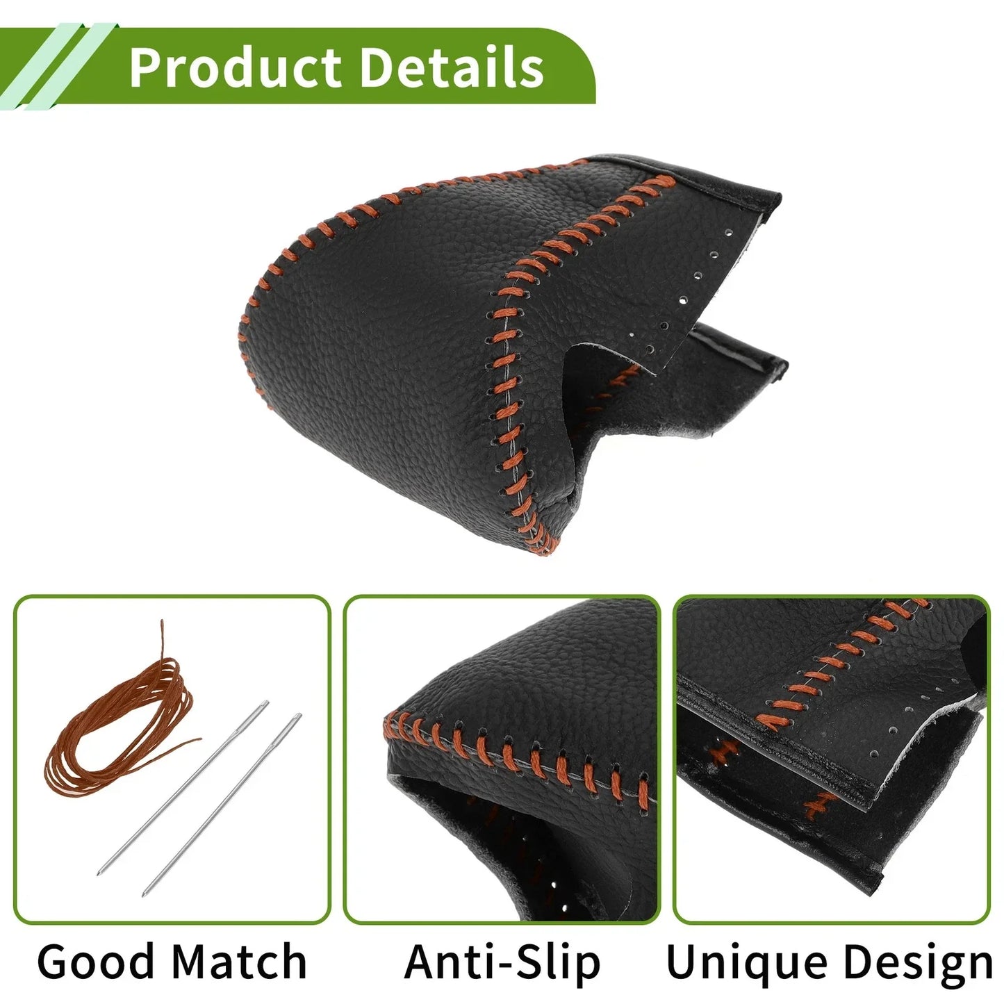 Car Gear Shift Knob Cover for Lexus ES300h 2018-2023 Pebbled Black Brown