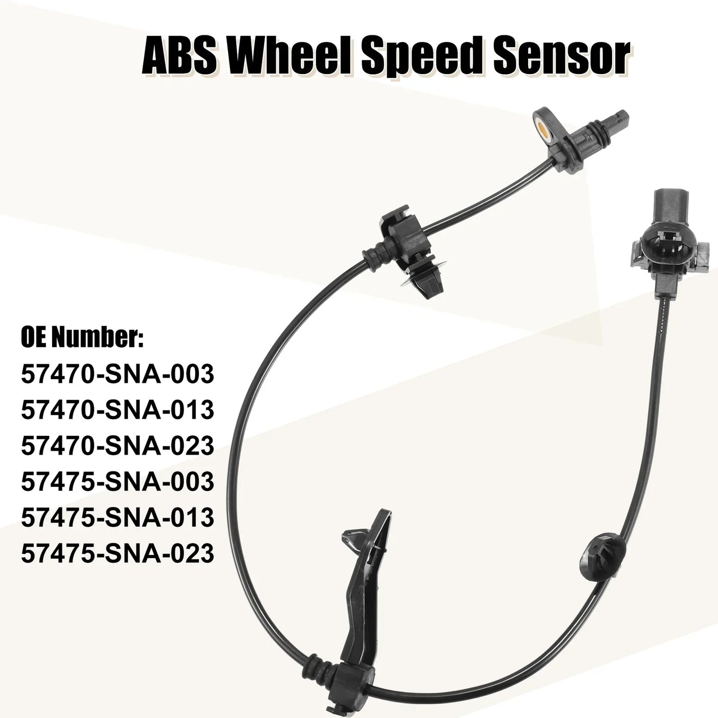 2 x ABS Wheel Speed Sensors for Honda Civic (2006)