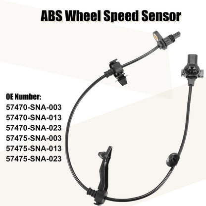 2 x ABS Wheel Speed Sensors for Honda Civic (2006)