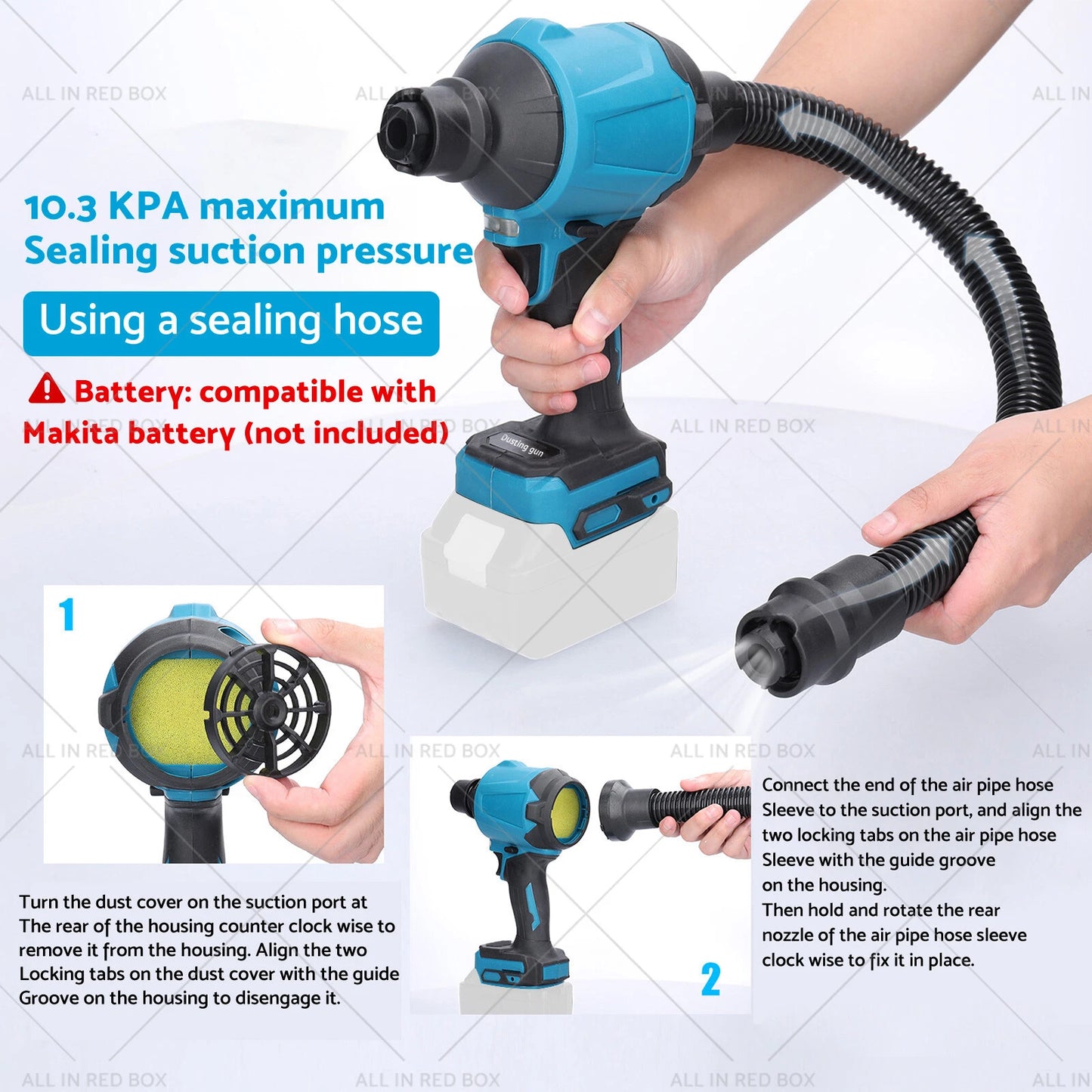 18V Cordless Air Duster for Makita Vacuum Cleaner (2010-2023)