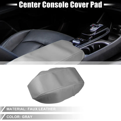 Car Center Console Armrest Cover Trim for Hyundai Sonata (2015-2019) Gray