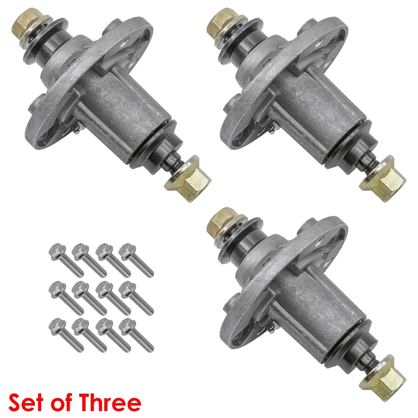 3 Spindle Assemblies Replacement for John Deere LA145 LA150 LA155 LA165 (1998–2008)