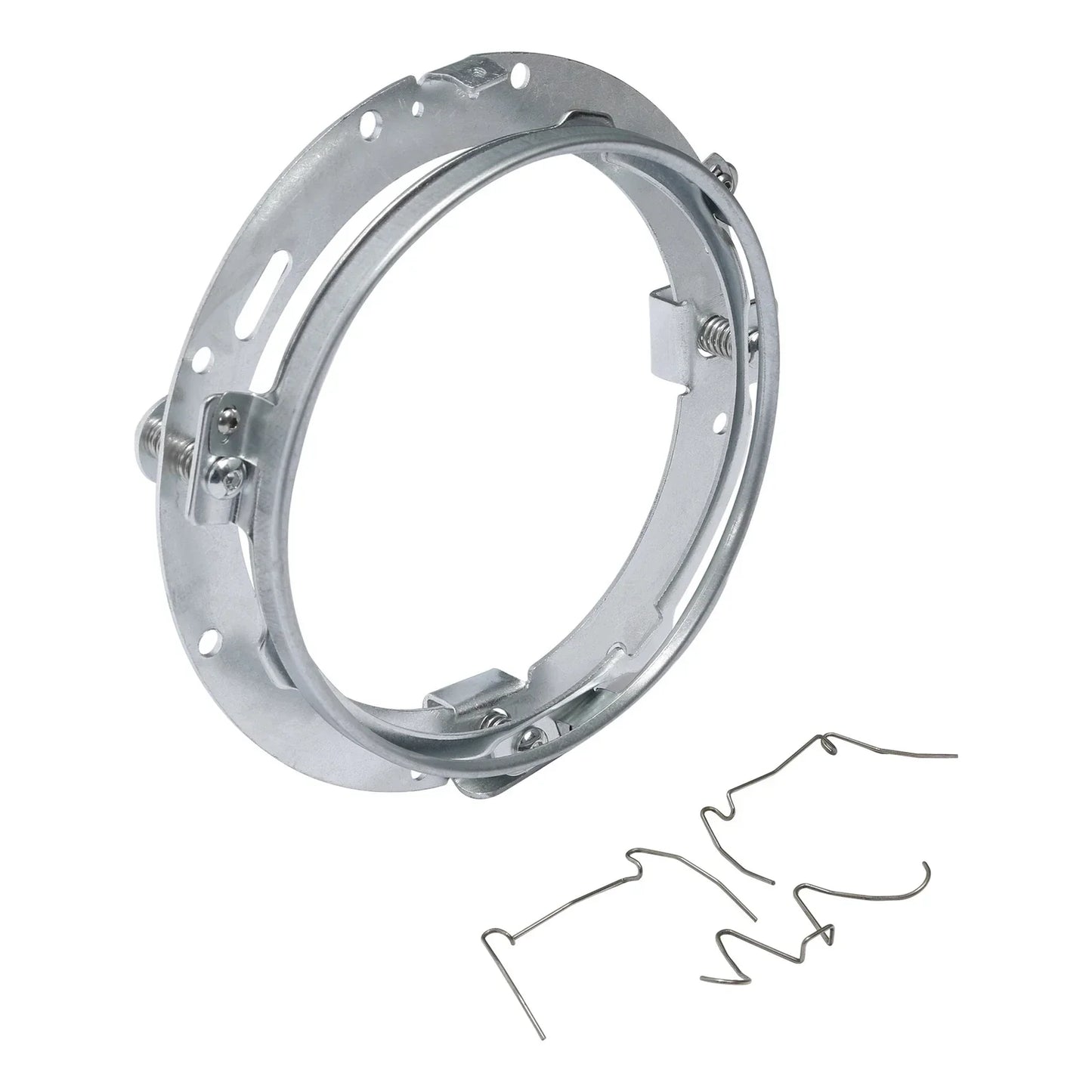 7" Front HID LED Headlight Lamp Mounting Ring for Harley Touring Softail