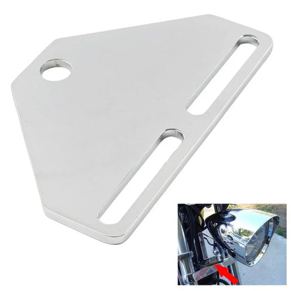 Bottom Mount Headlight Bracket Adapter for Harley Cruiser Chopper Touring Chrome