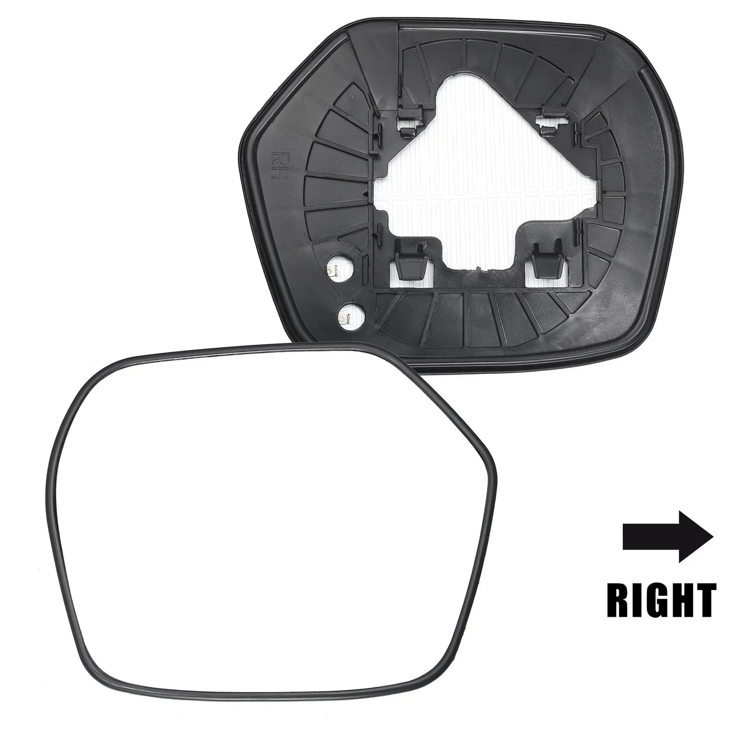 Heated Right Side Mirror Glass with Backing Plate for Honda CR-V (2007-2011)